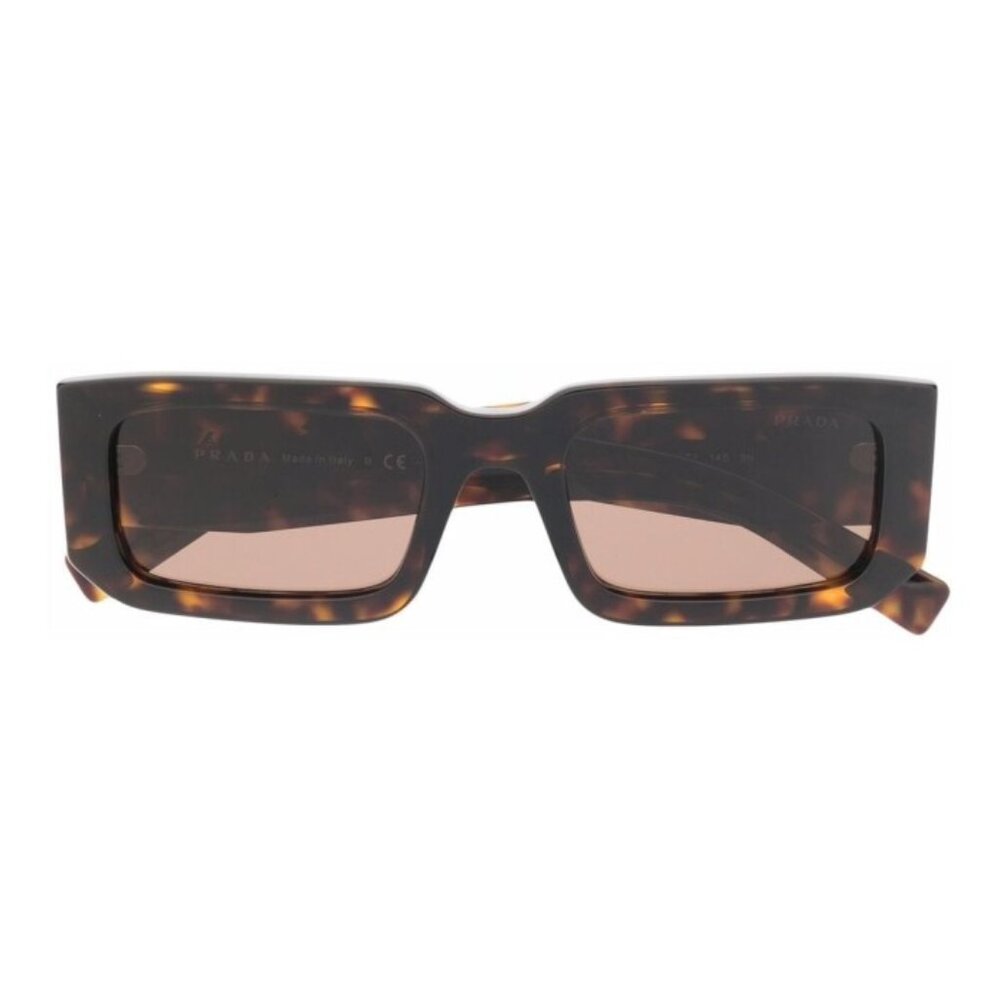 Prada Dark Brown Rectangular Sunglasses - image 2